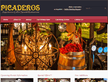 Tablet Screenshot of picaderos.ie